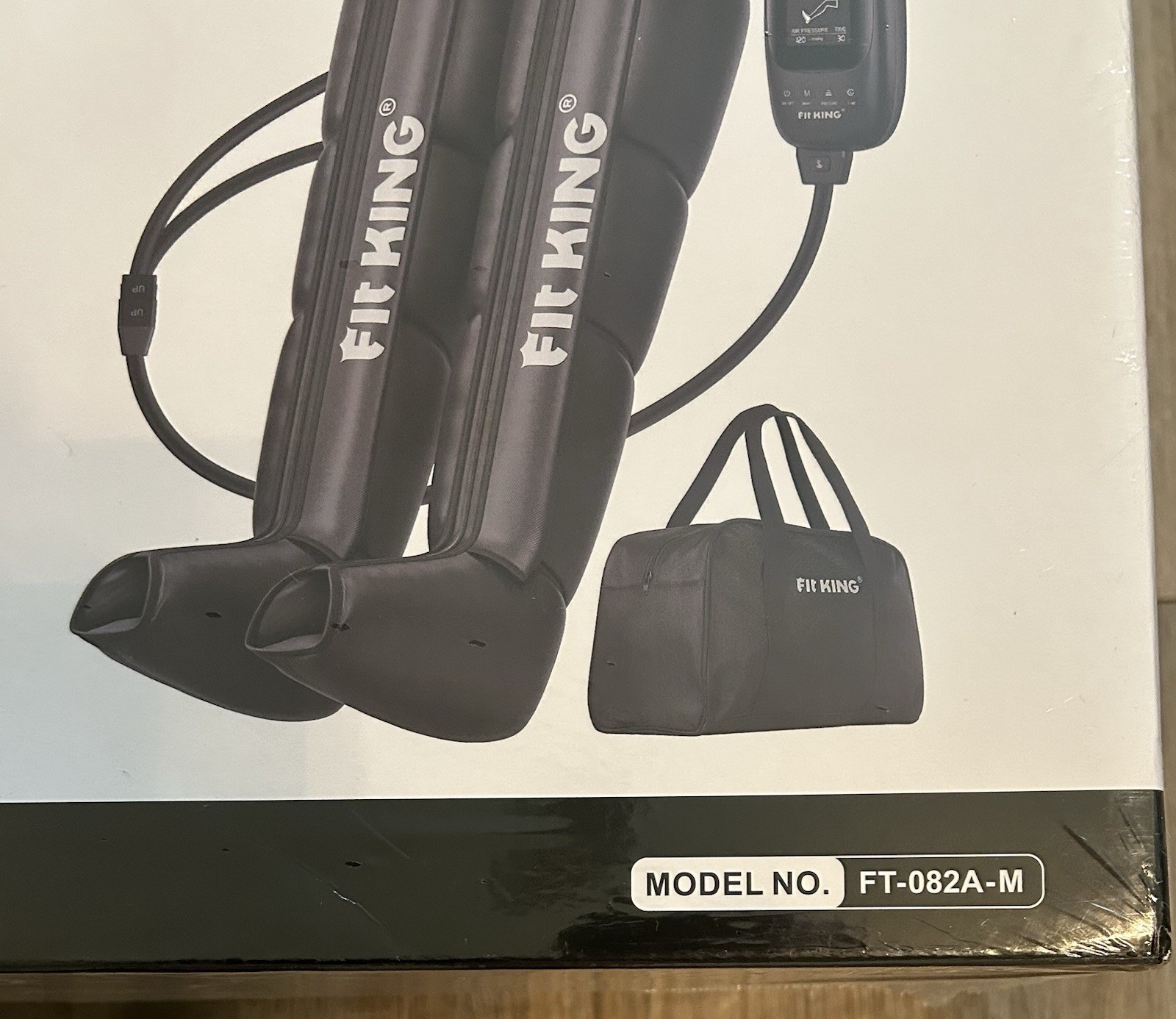 FIT KING Air Compression Recovery System Leg Massager Boots Medium FT-082A-M NIB