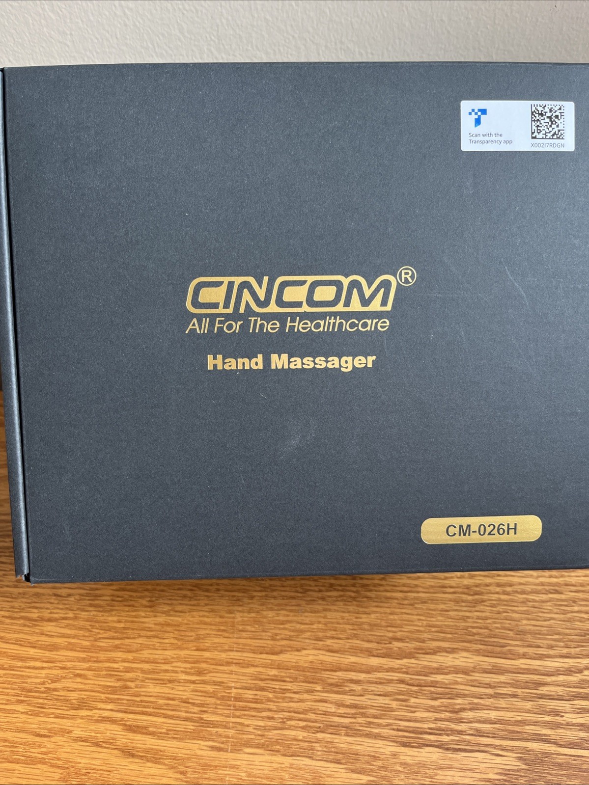 CINCOM CM-026H White Handheld Rechargeable Cordless Hand Massager with Heat