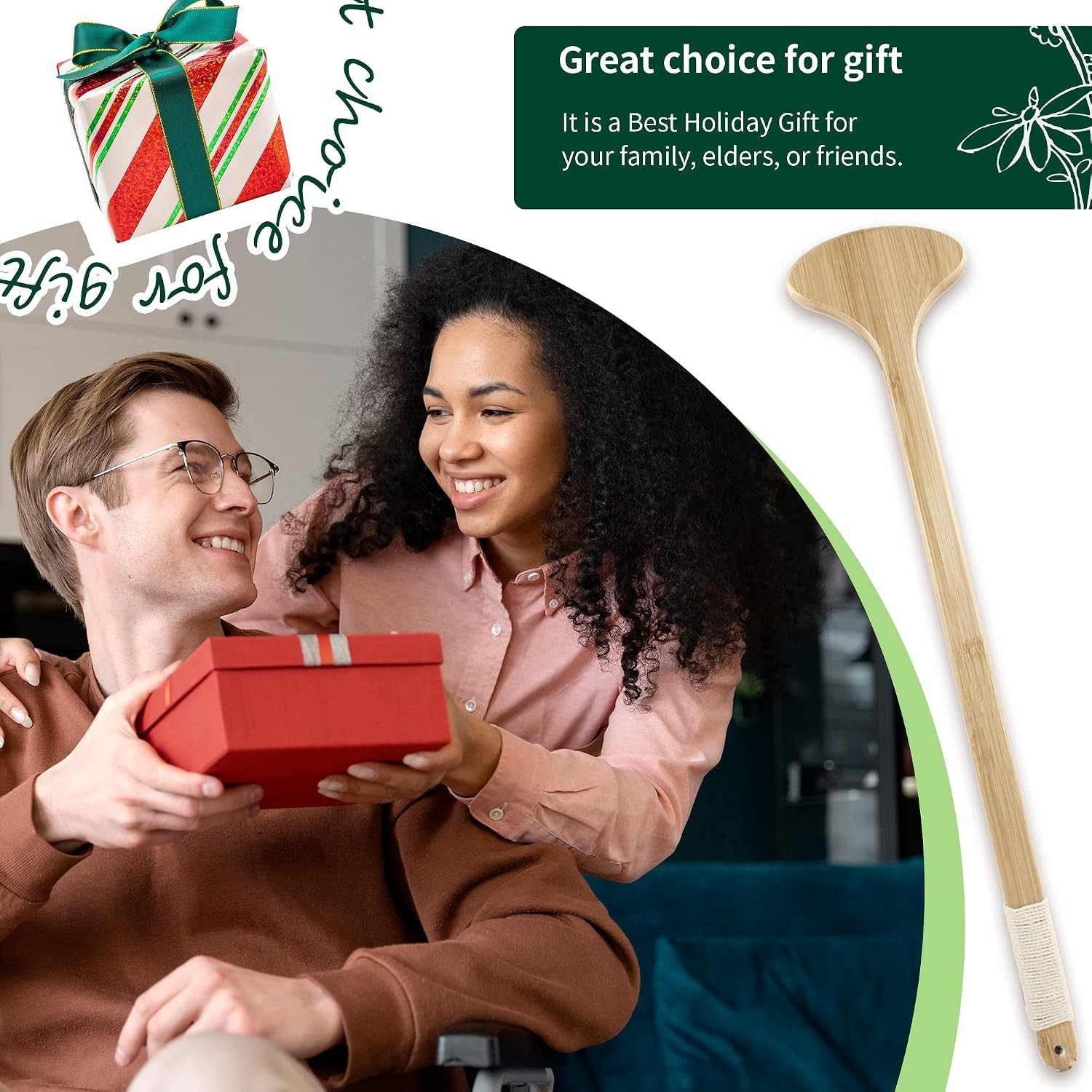 Curved Handle Back Scratcher for Instant Relief
