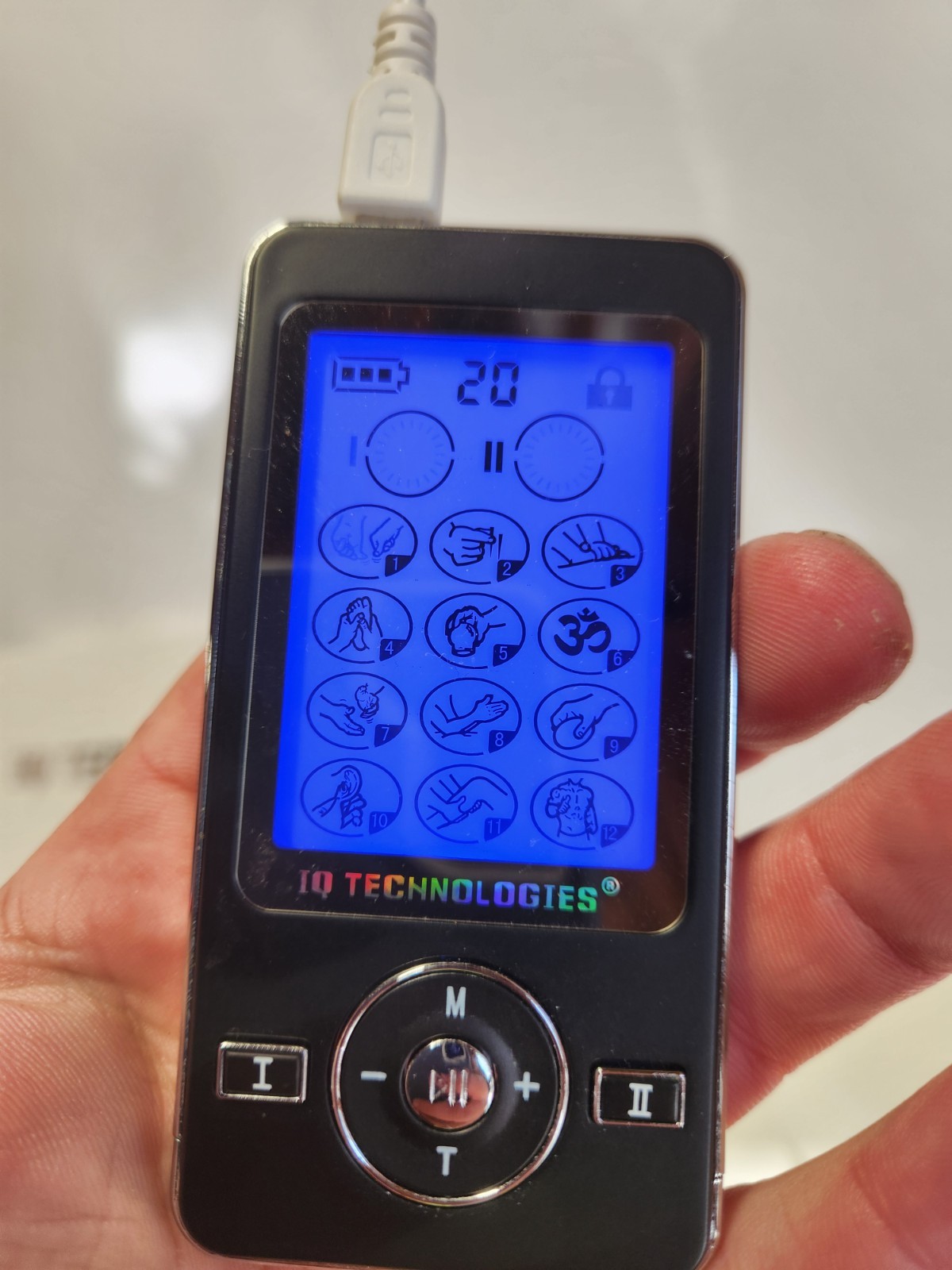 IQ Technologies Massager Pro V TENS Massager Unit Charger – New Open Box