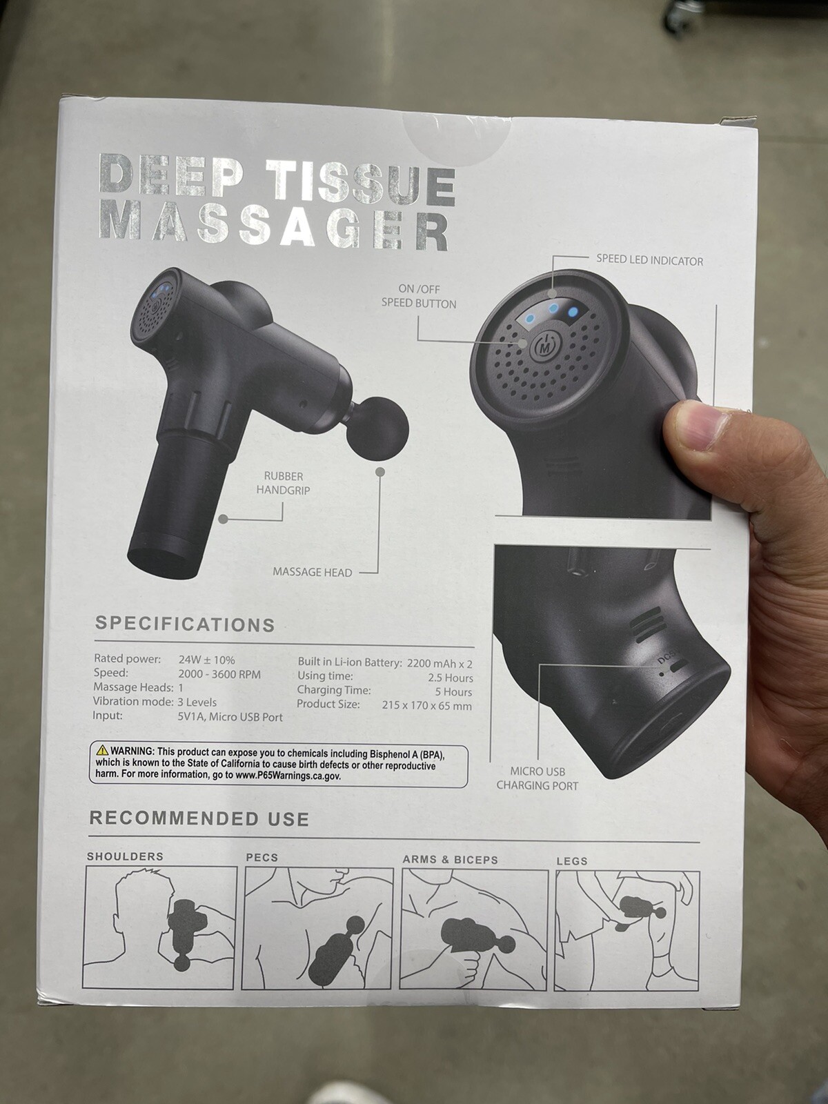 Deep Tissue Massage Gun