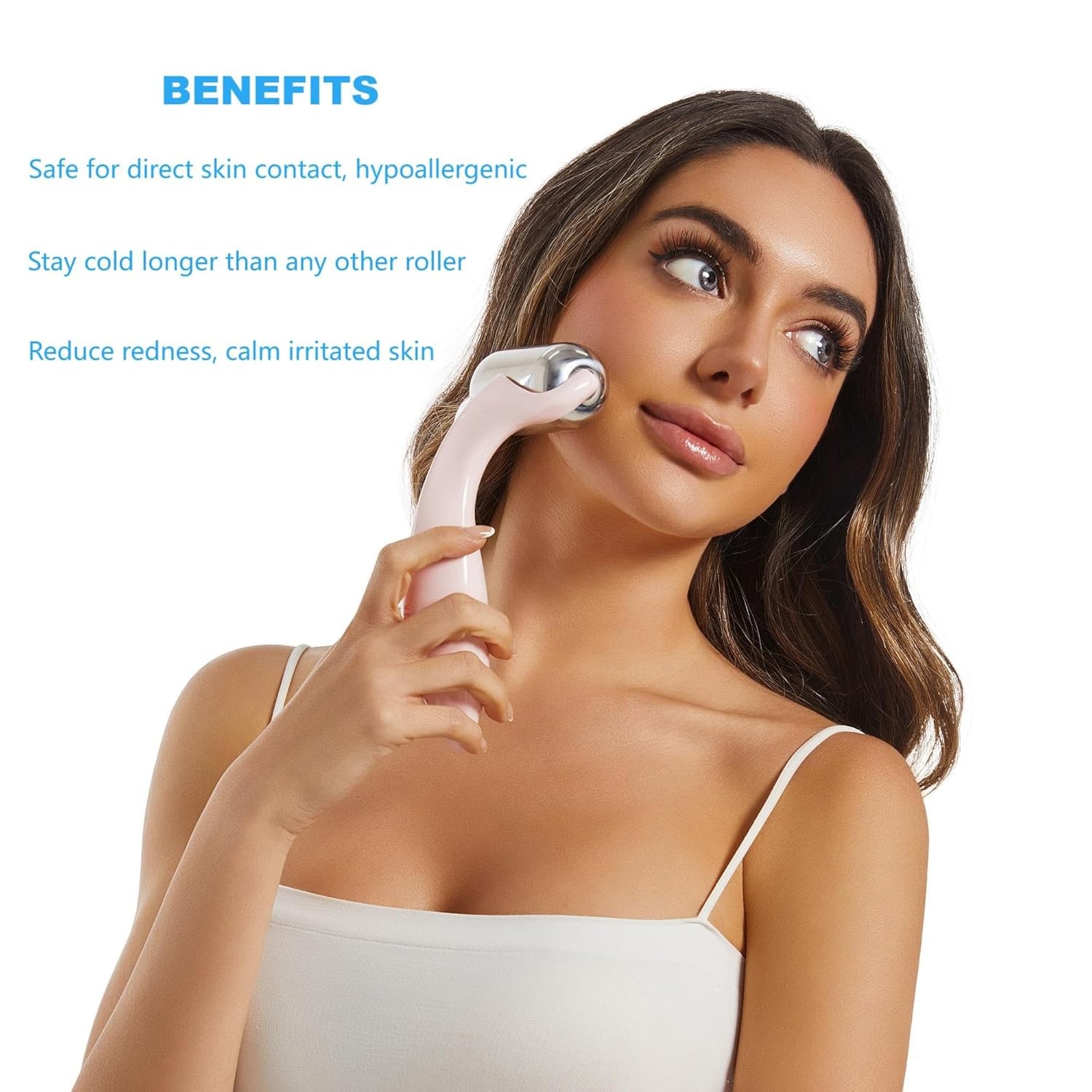 Ice Roller for Face & Eyes – Medical-Grade Stainless Steel Cooling Fa