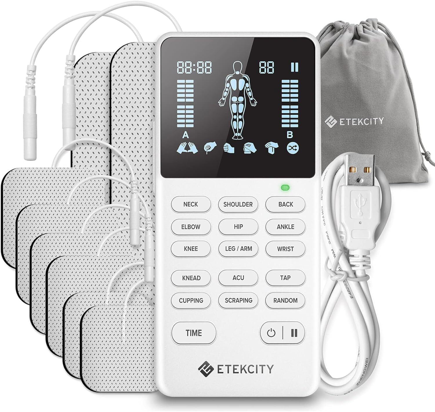 4-Output Tens Unit, Fsa Hsa Store Eligible, Muscle Stimulator Accessori