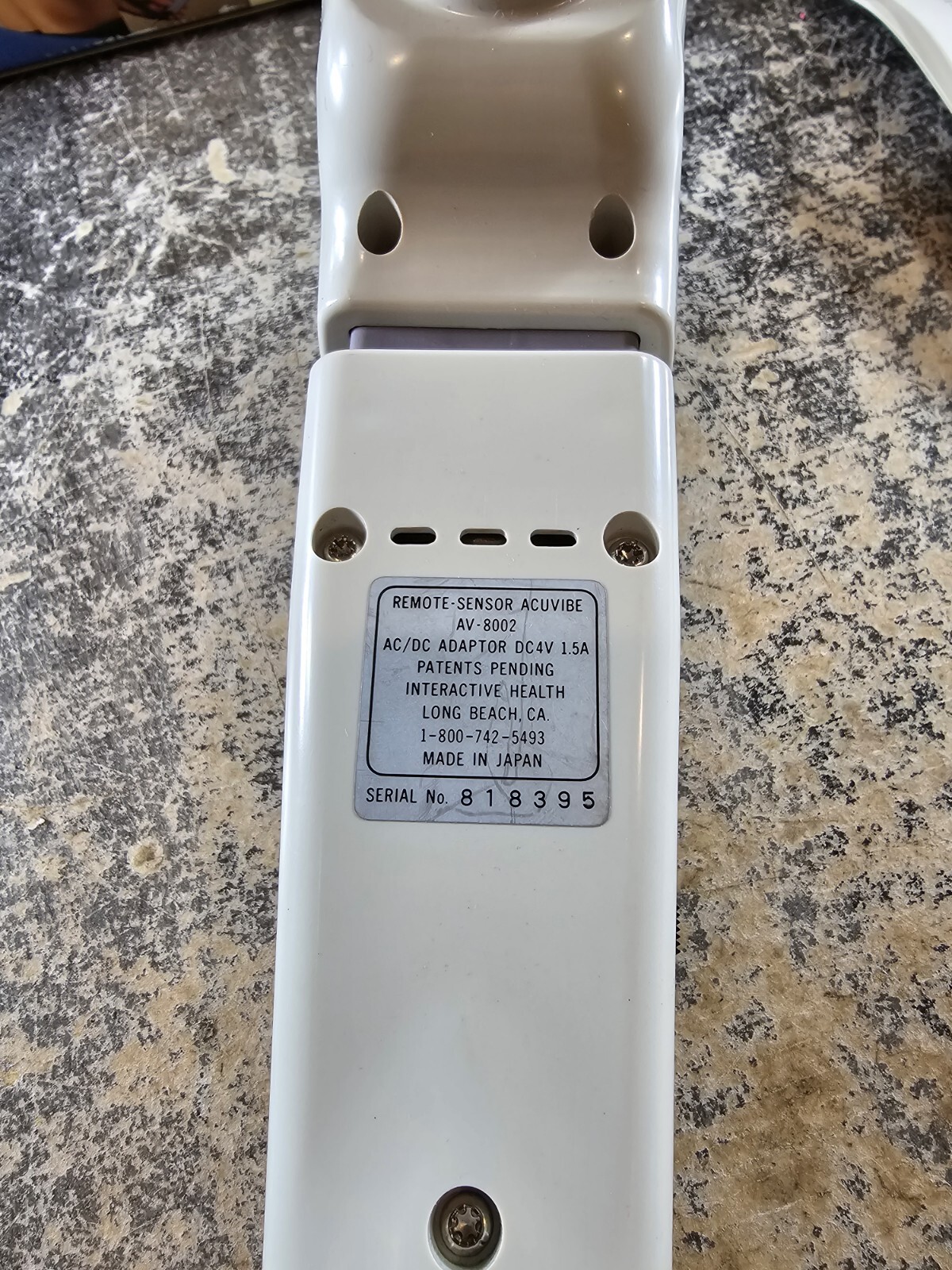 Acuvibe Personal Massager AV-8002 TESTED AND WORKS W Box And Instructions