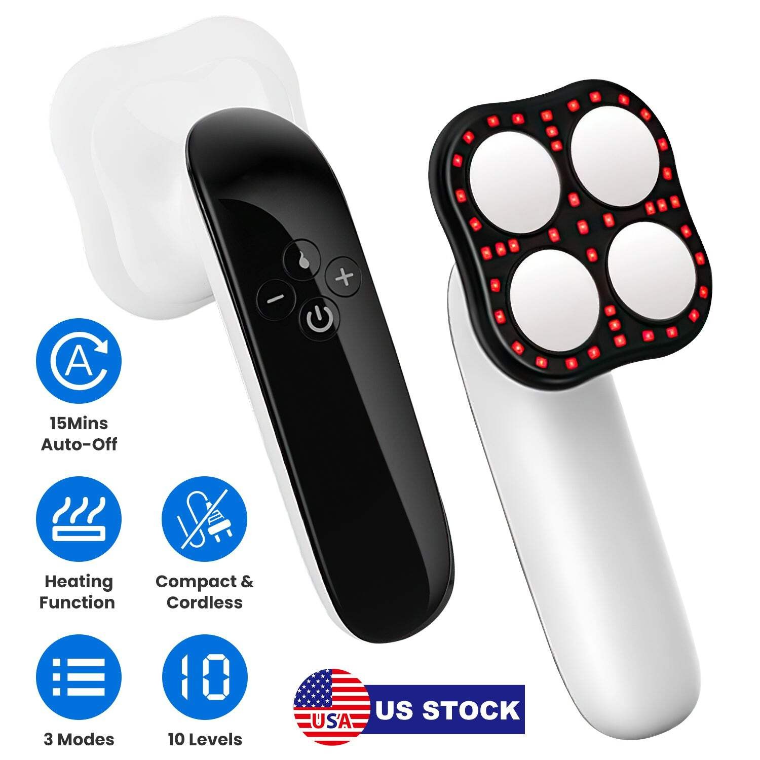 Body Shaping Machine Cordless Cellulite Massager Skin Tightening Device with 3 M