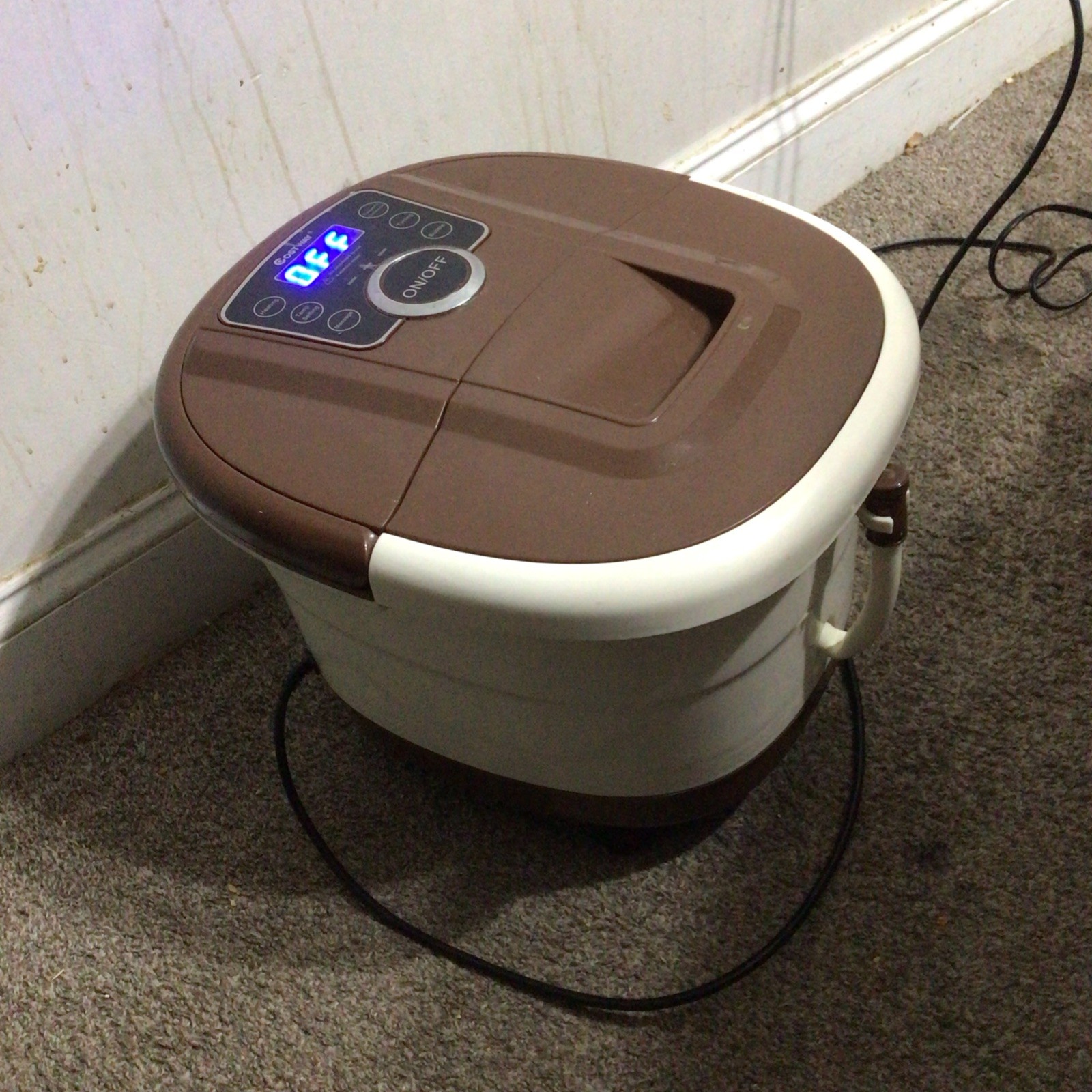 Costway Portable Electric Foot Spa Bath Shiatsu Roller Motorized Massager
