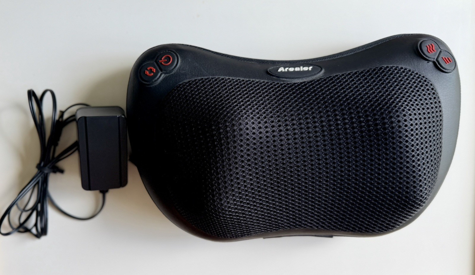 Arealer Shiatsu Pillow Massager with Heat for Back and Neck (HT-P001)