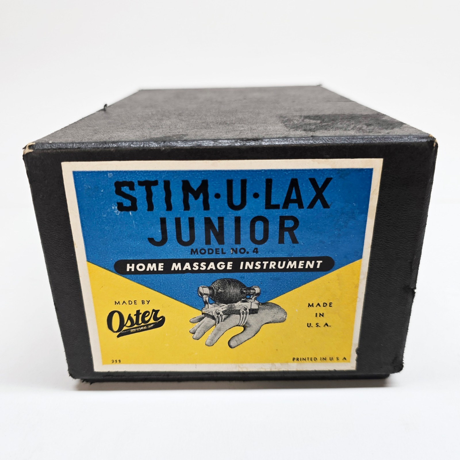 Vintage Oster Stim-U-Lax Junior Massage Instrument Model No 4 w/Box