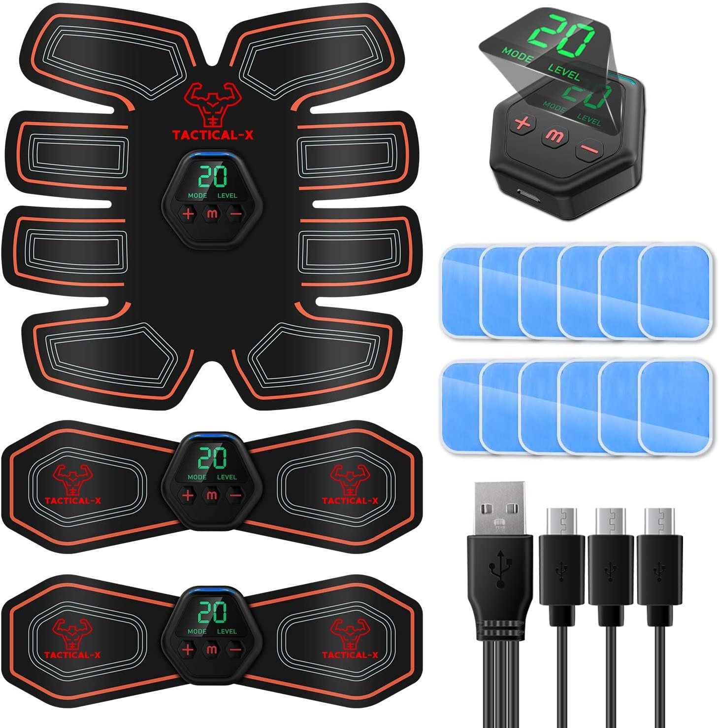Abs Stimulator Military Grade, Vital Flex Core Ab ‎black