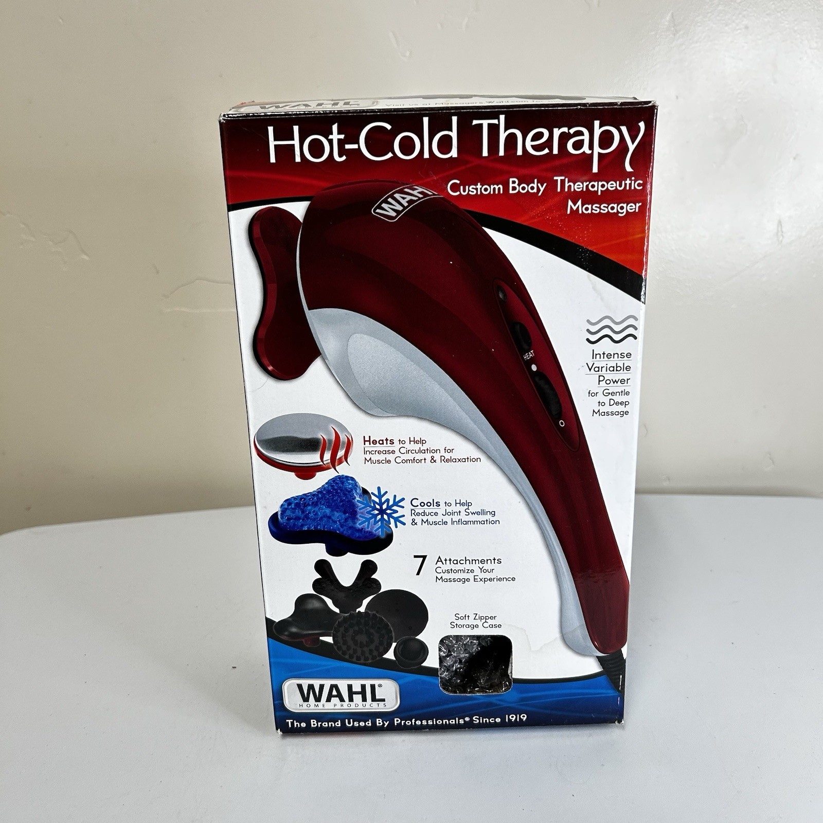 WAHL Hot & Cold Therapeutic Body Massager Model 4295A With Case Tested Works