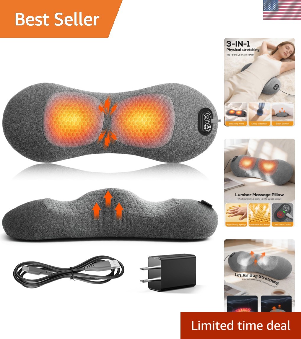 High-Performance Back Pillow with Breathable Fabric & Intelligent Air Lift