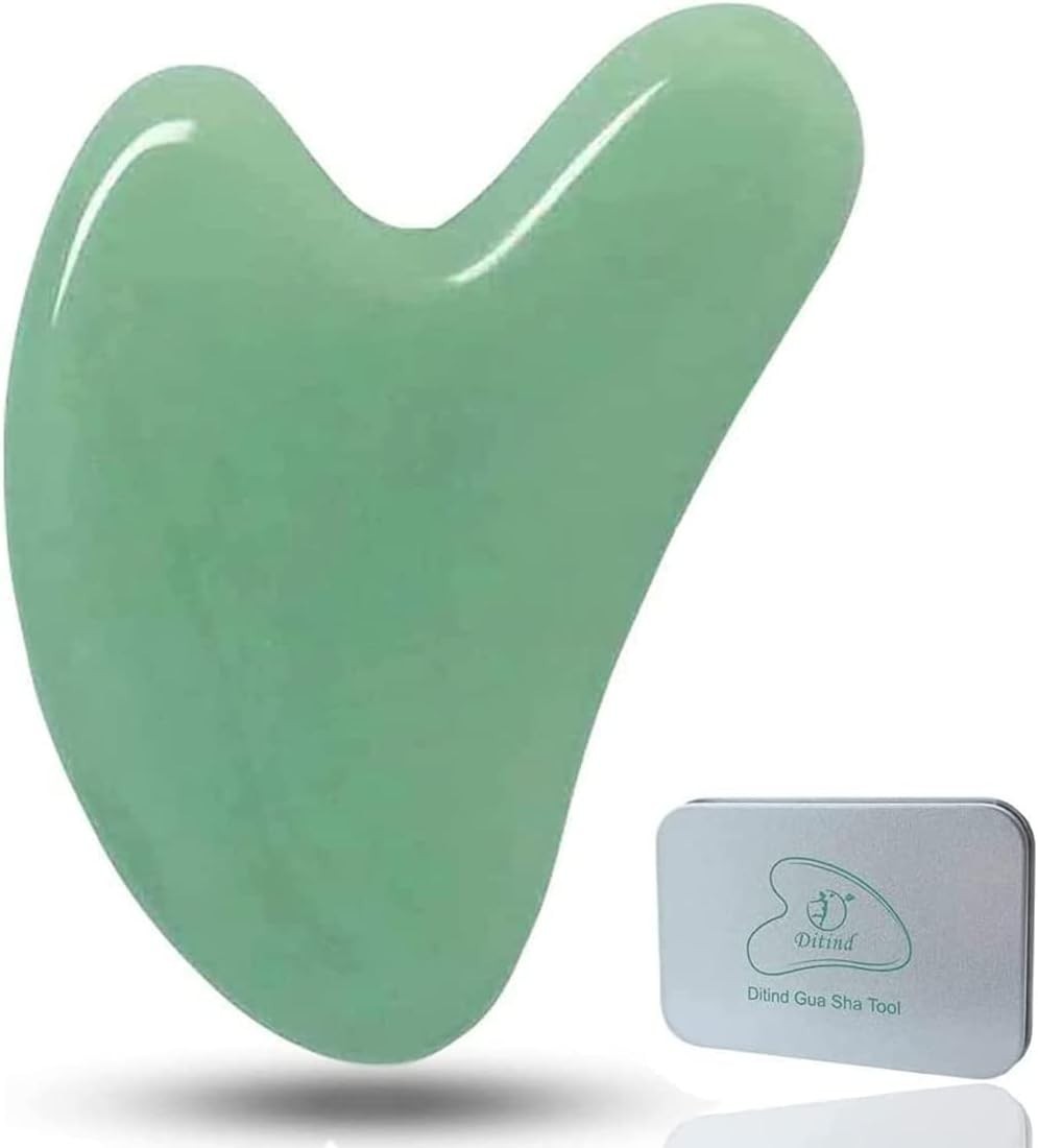 Jade Gua Sha Face & Body Massage Tool – Natural Skin Tightening & Detox