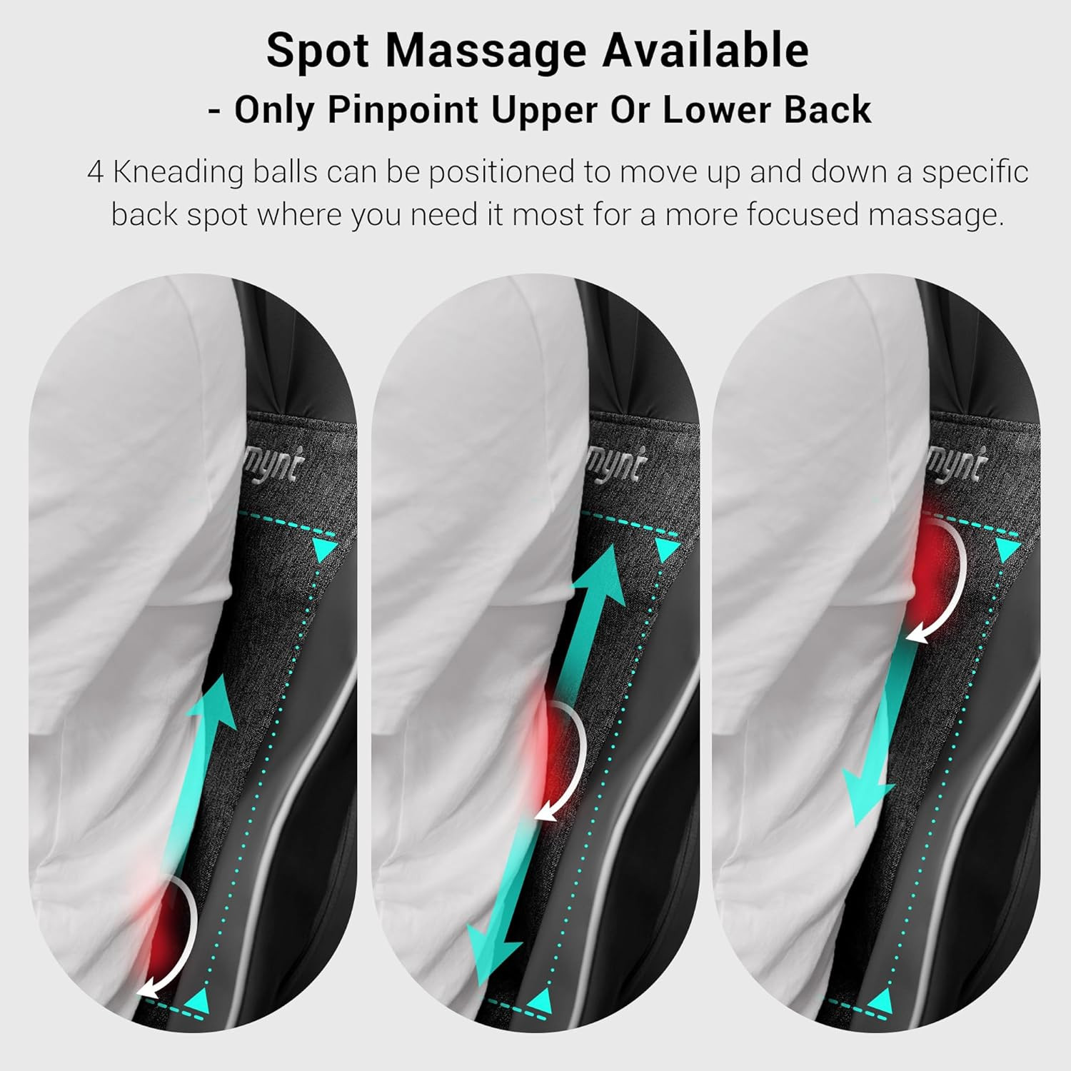 FSA Eligible HSA Approved Shiatsu Neck and Back Massager for Chair with 10 Deep