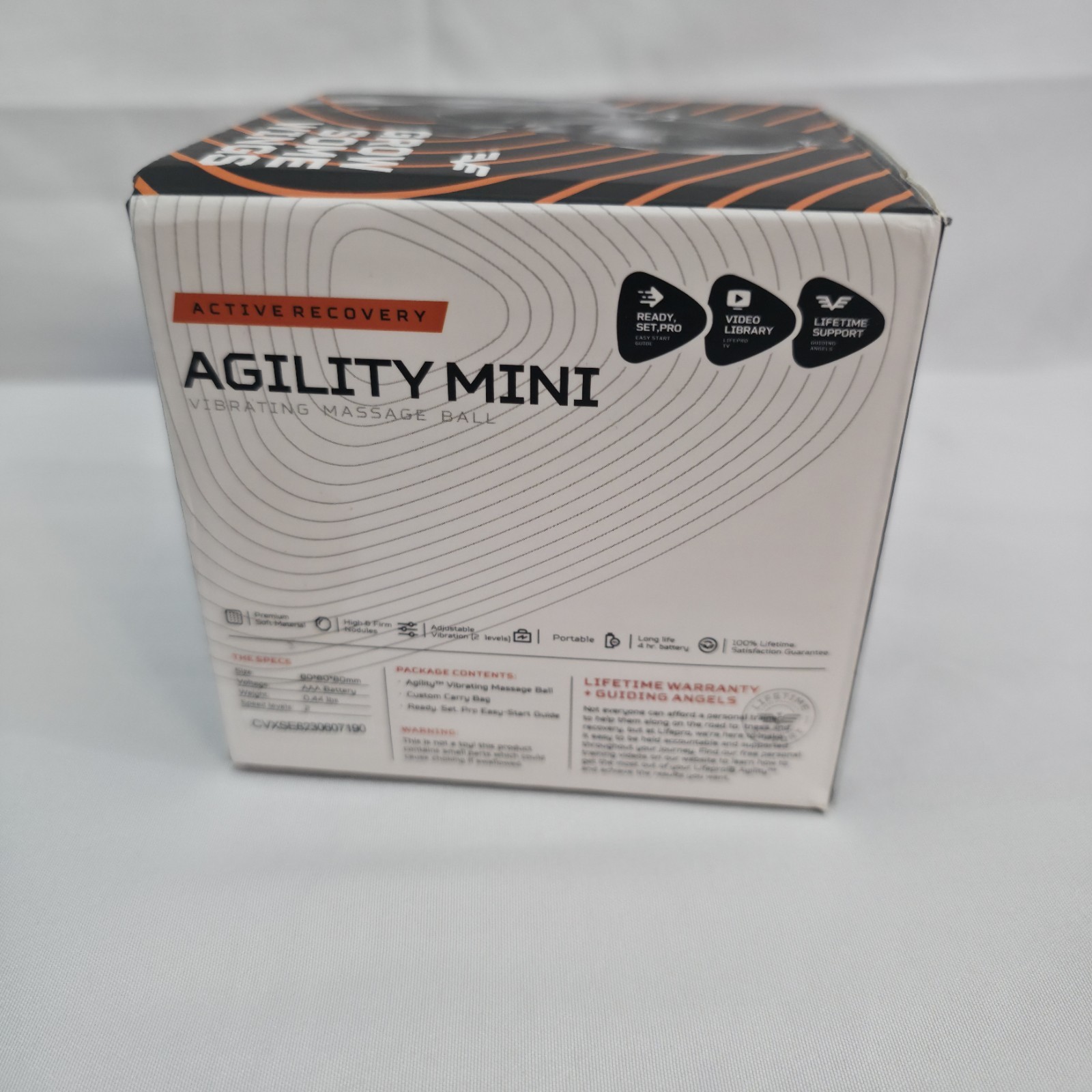 LifePro Agility Mini Vibrating Massage Ball Handheld Portable New Open Box