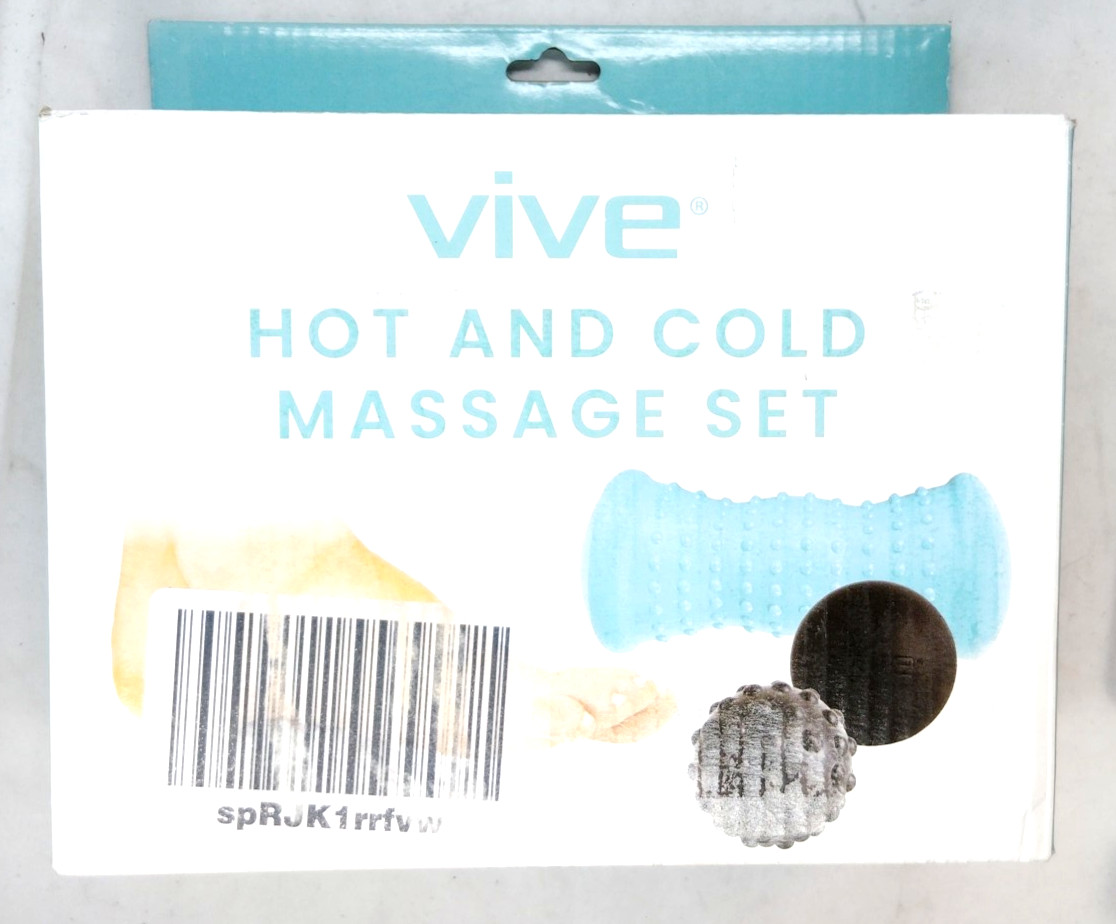 FOOT MASSAGER Vive Hot And Cold Set – 1 Roller, 3 Balls Spiked/studded/smooth