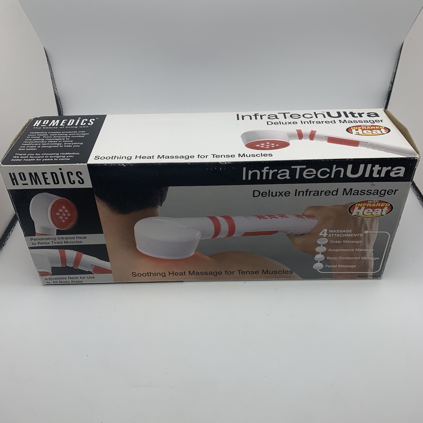 Homedics Infra Tech Ultra Deluxe Infrared Massager #QB60 Tested Works
