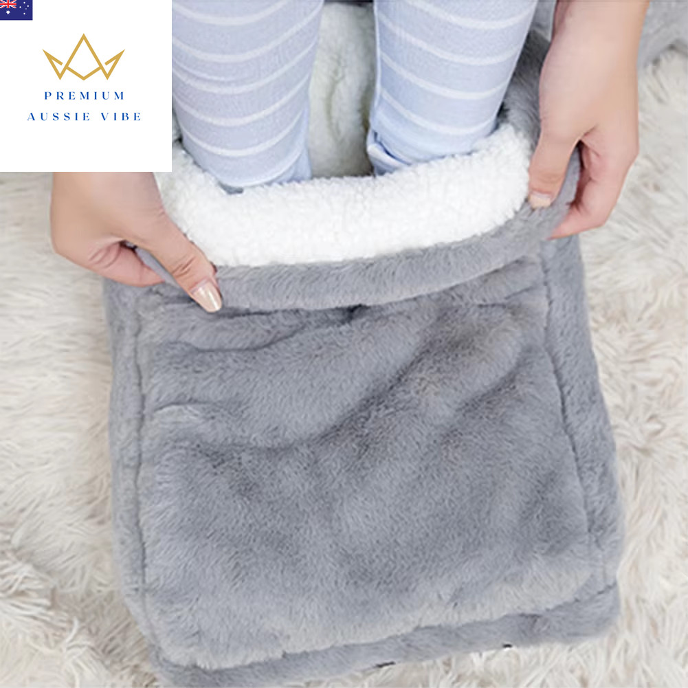 Electric Heater Foot Warmer USB Charging Power Saving Fleece Couple Warm Foot Co