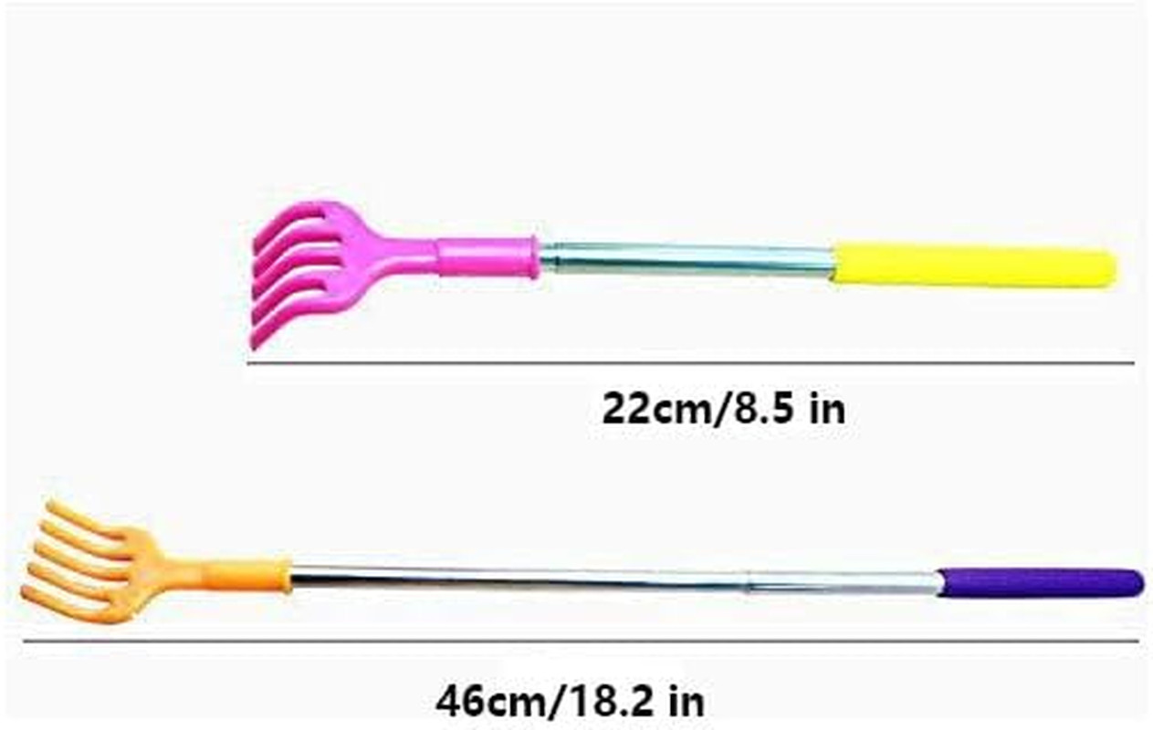 (4- Pack) Portable Extendable Telescopic Plastic Back Scratchers/Hand Massage…