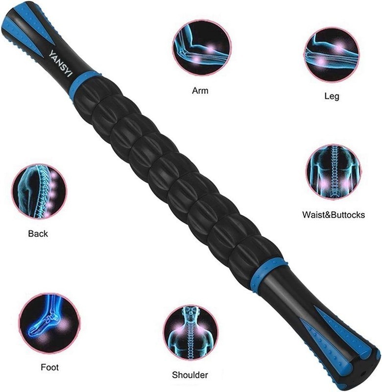9 Roller Deep Tissue Massage Stick Muscle Roller for Athletes Leg Back Relief