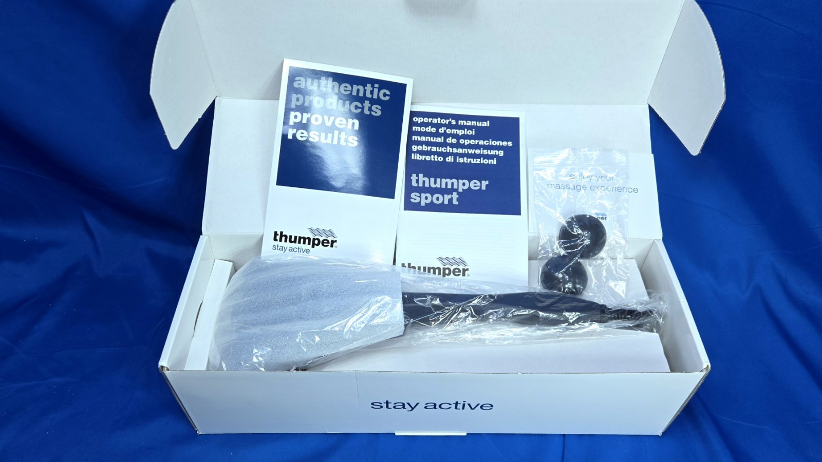 Thumper Sport Professional Full Body Massager Back Muscle Pain Relief Long NEW