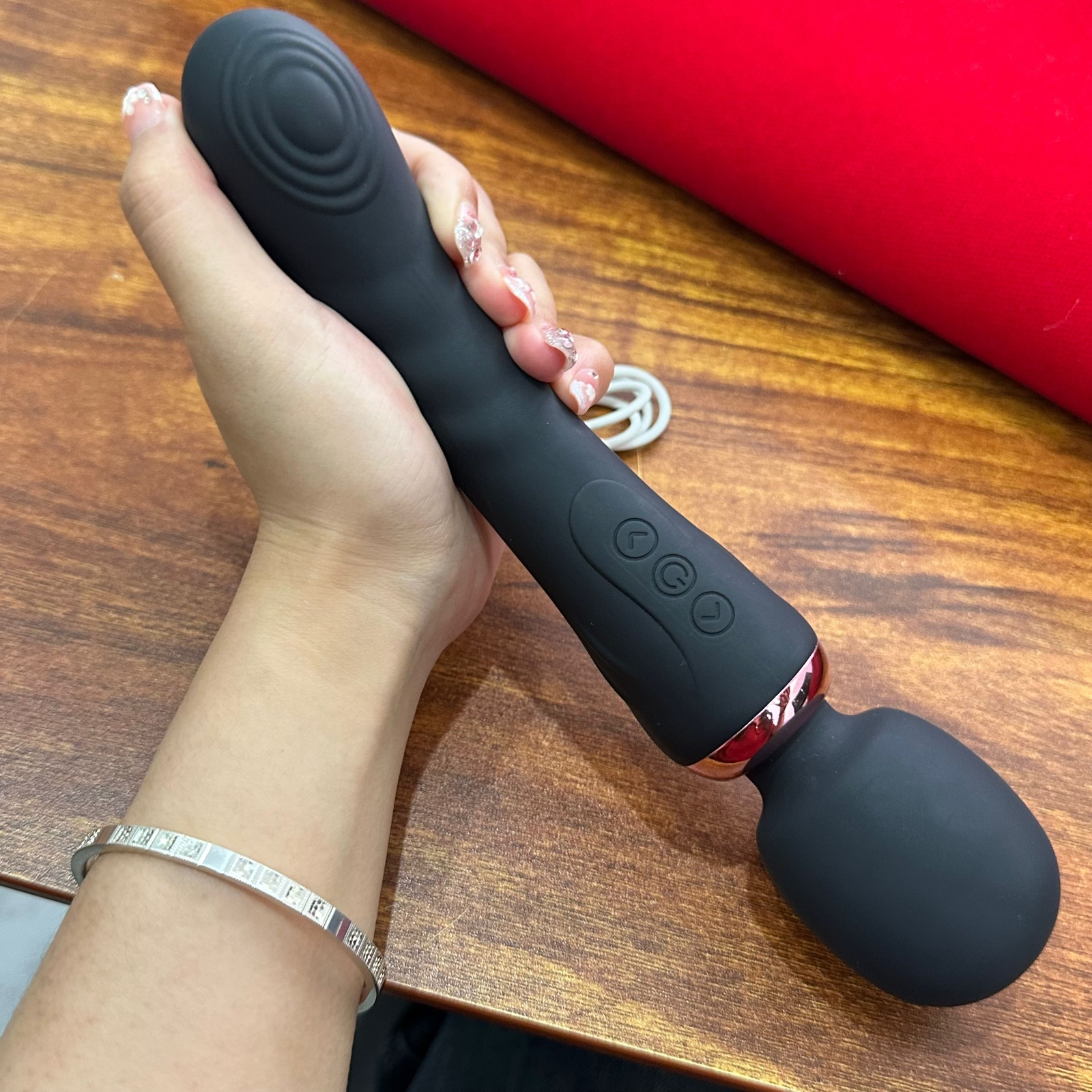 Handheld Massager Wand Vibrating Massage Full Body Therapy 2 Motor Dual Vibrator