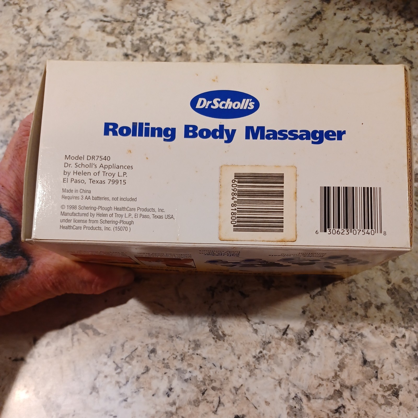 Dr Scholl’s Electric Rolling Body Massager 16 Vibrating Wheels DR7540 Tested