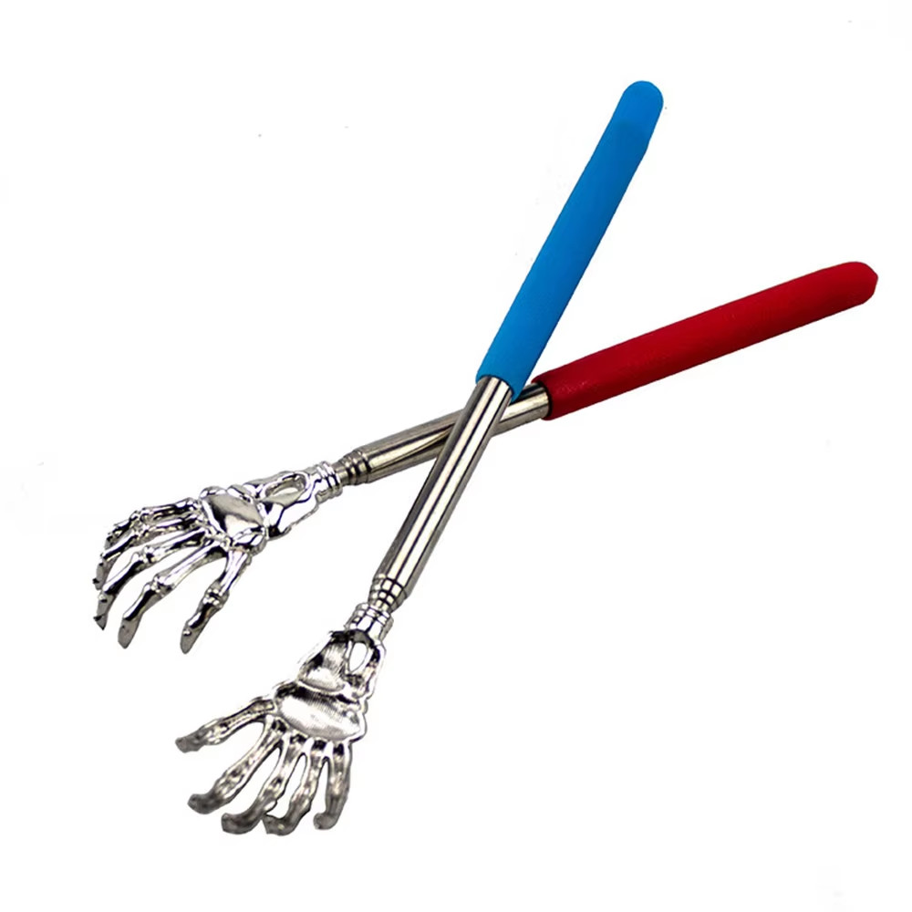 Stainless Steel Back Scratcher Telescopic Scratching Massager Extendable Itch Ol