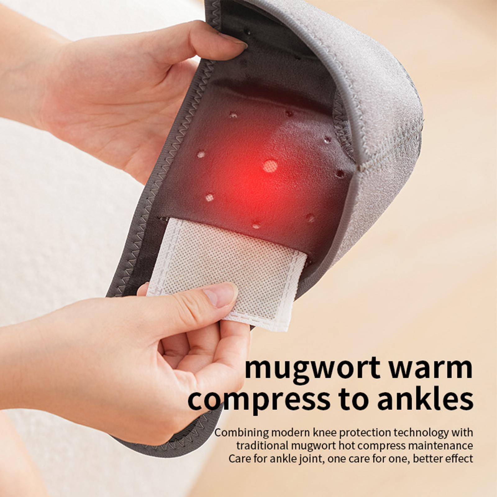 Smart Adjustable Ankle Massager – Pain Relief, Heat & Vibration, One Pair