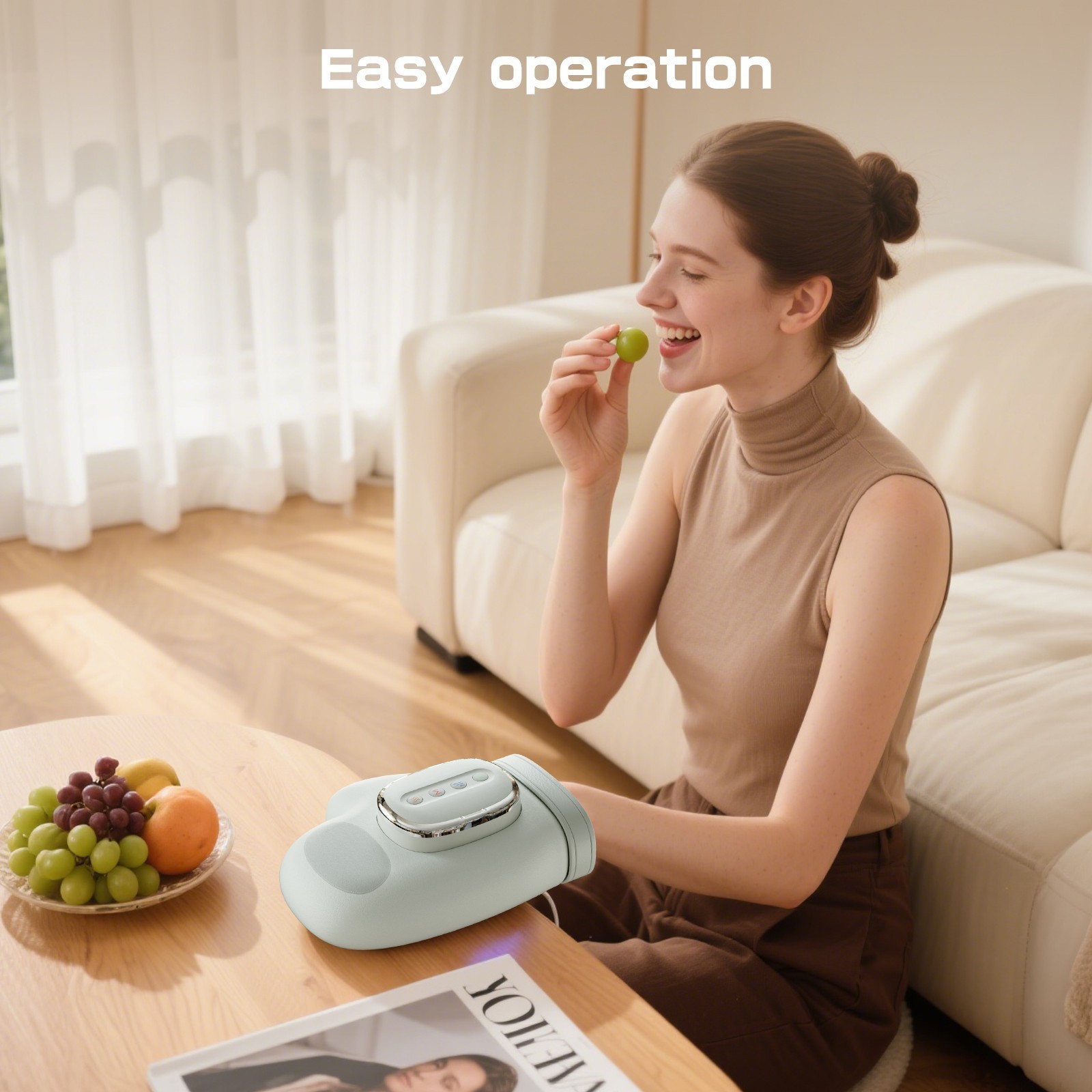 New Hand Massager with Heat and Compression – Personal Massage Machine Gifts