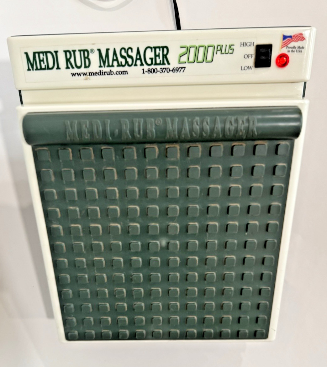 Medi-Rub Foot Massager 2000 Plus MR-3F High & Low Speed Green & White