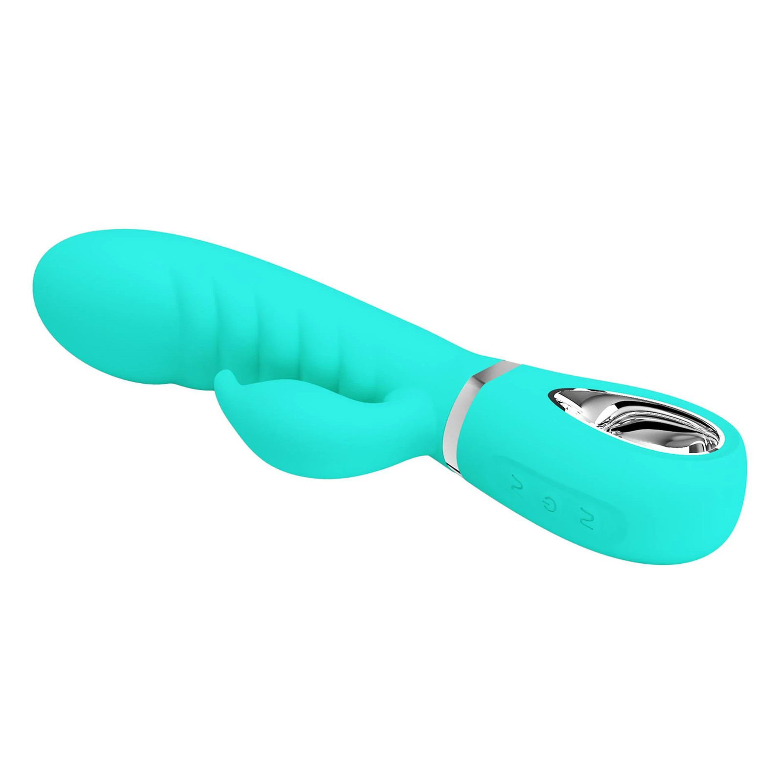 Prescott Super Soft Rabbit Silicone Vibrator – Vibrator -Teal