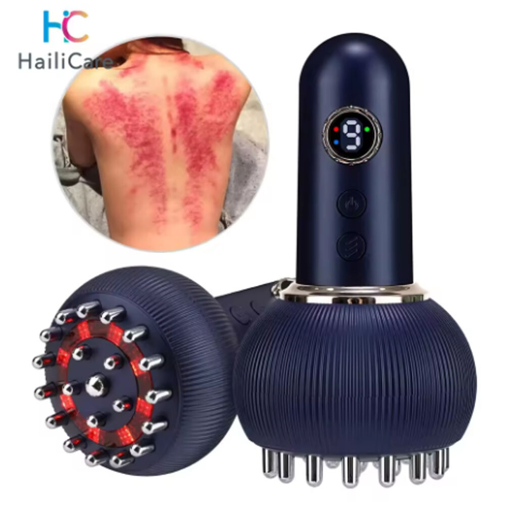 Electric Lymphatic Drainage Machine Meridian Massage Brush for Anti-Cellulite