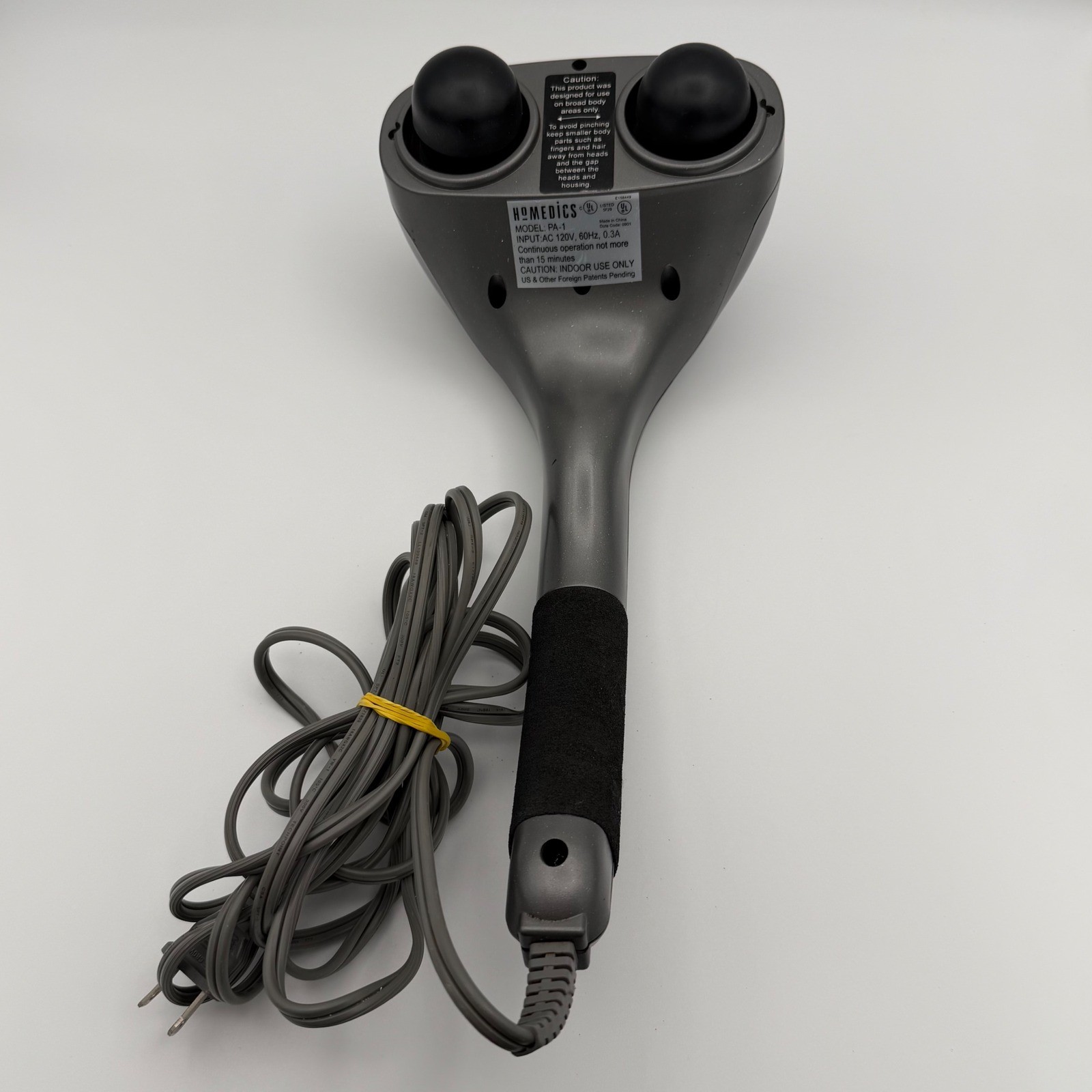 HoMedics Personal Massager PA-1 Dual Head Handheld Variable Speed Tested & Works