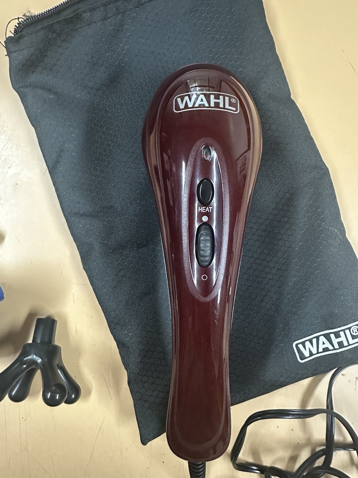 Wahl Massager Full Body Deep Tissue Percussion Therapeutic Hot Cold 4295A Case