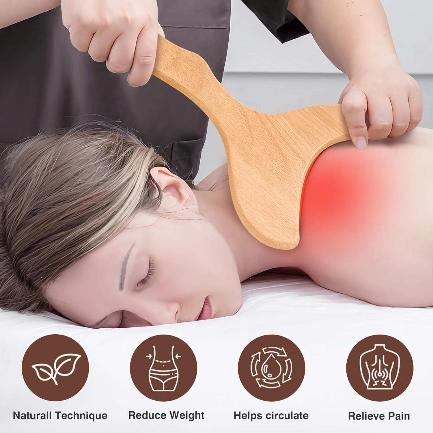 12-In-1 Wood Therapy Massage Tools Wooden Massager Body Sculpting Tools Maderote