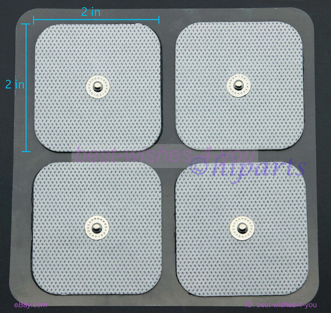 40x Snap On Replacement Electrode Pads For T*E*N*S Unit Self Adhesive Stud 2inch