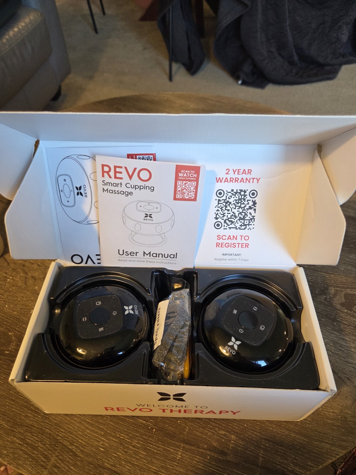 REVO Smart Cup The Original 4-in-1 Smart Cupping Therapy Massager 2 Pack