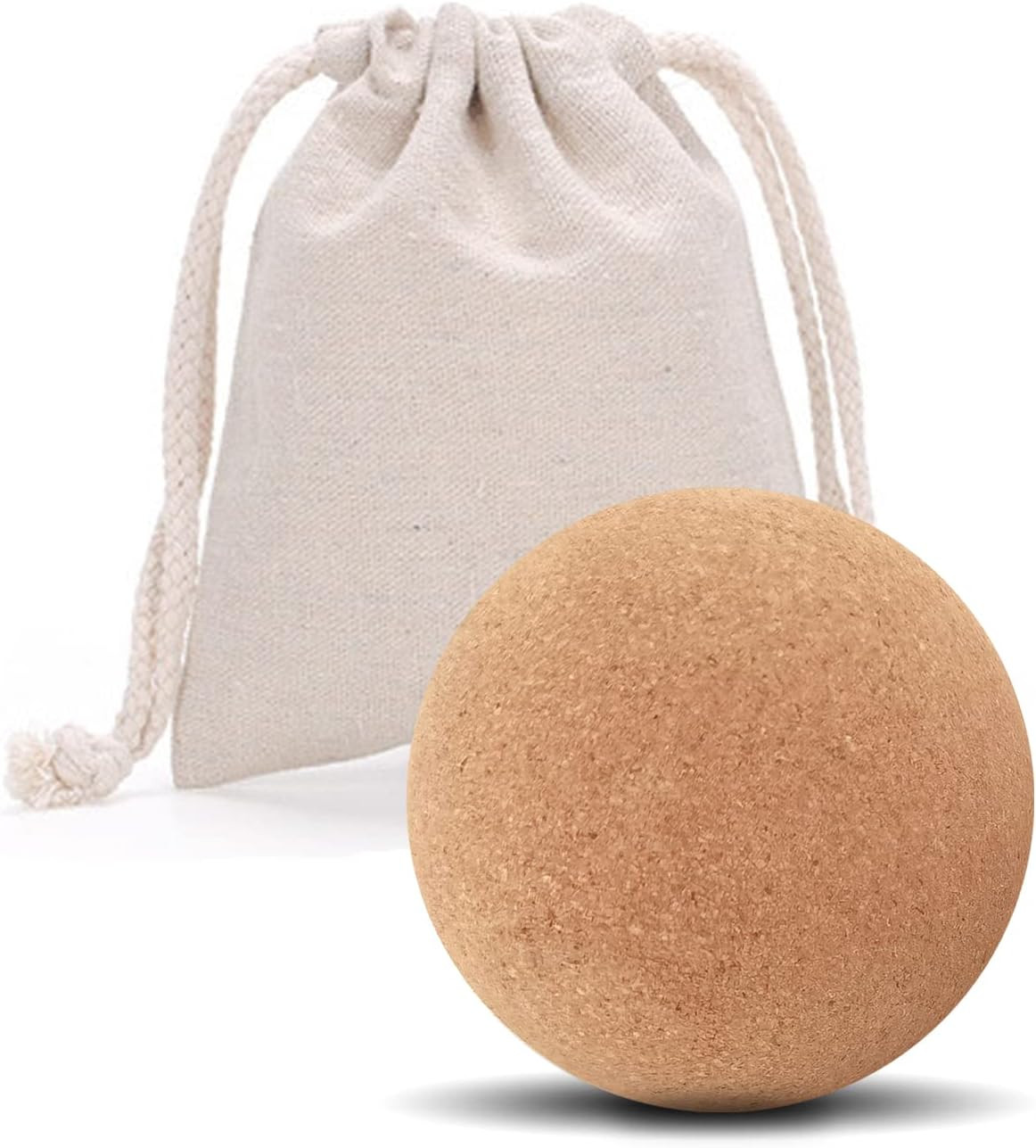 Cork Massage Ball – High Density Fine Particles for Deep Tissue Muscle Massage,