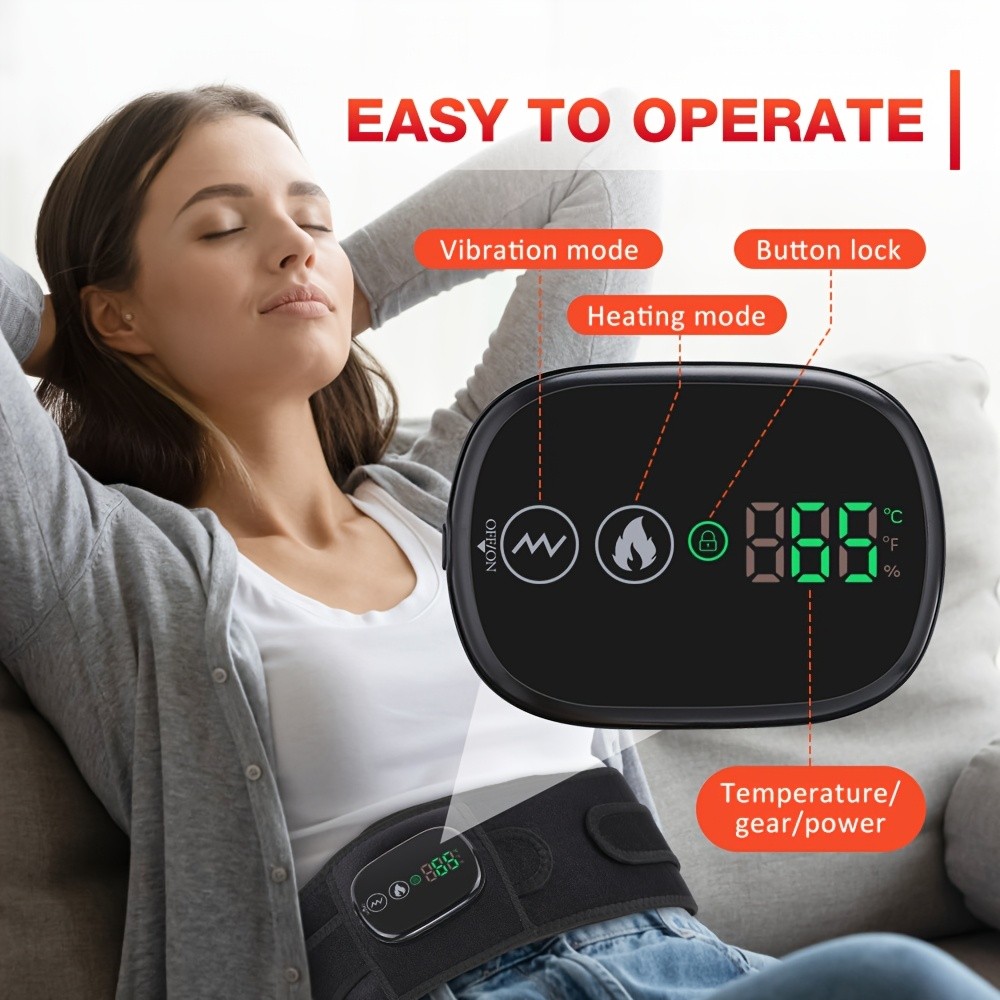Massage Belt Electric Infrared Heated with Back Support Waist Vibration Massager