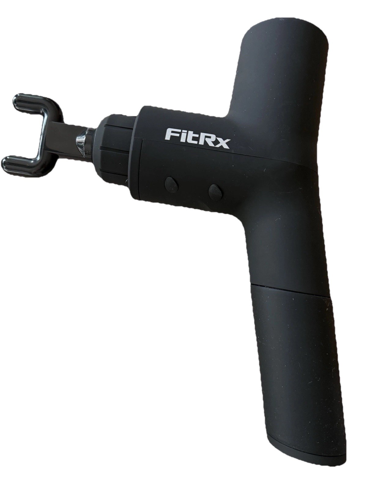 AMAZING FitRx Muscle Massage Gun 4 Attachments, Multispeed, USB, Quiet, w/ Case