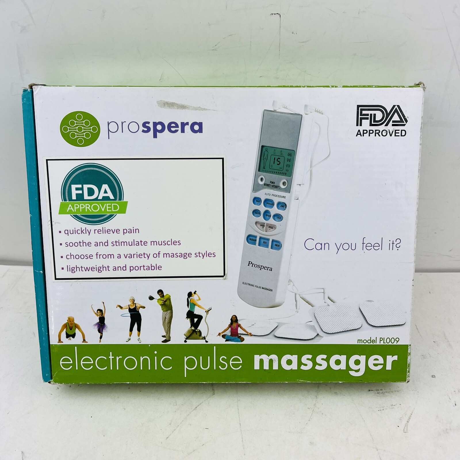 Prospera Electronic Pulse Massager And Tens Therapy LCD Display
