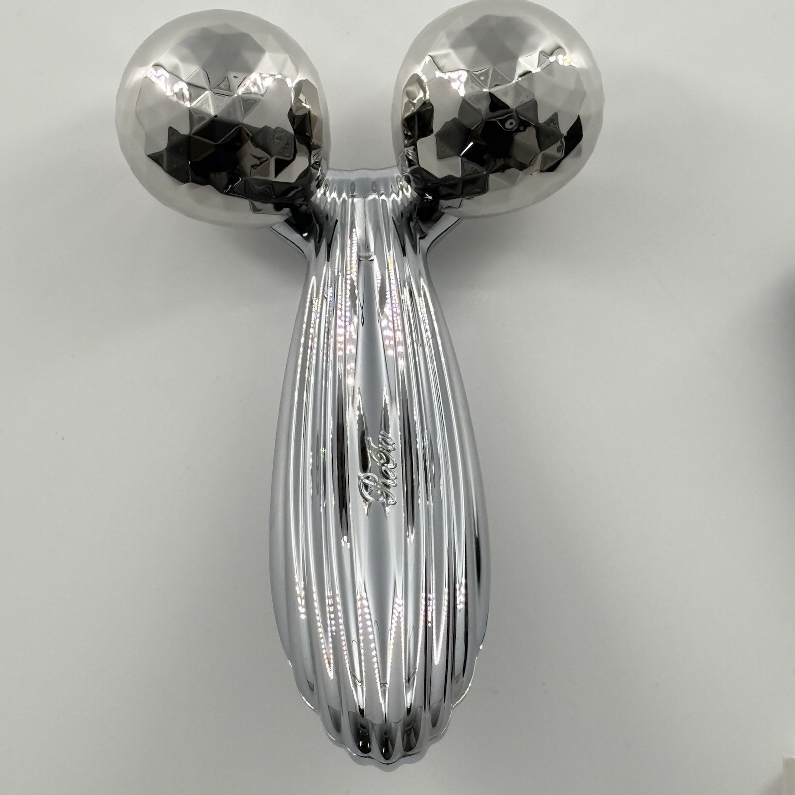 MTG ReFa CARAT RAY Facial Roller Silver w/ Box Guarantee Card Authentic Japan