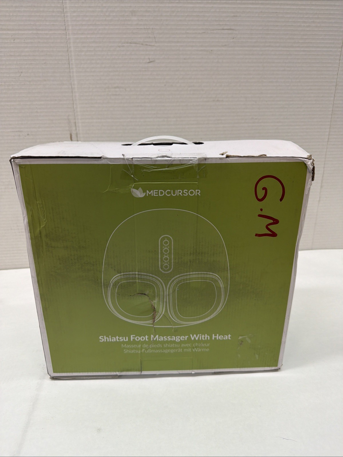 Medcursor Foot Massager Machine with Heat Deep Kneading Rolling& Air-Compression