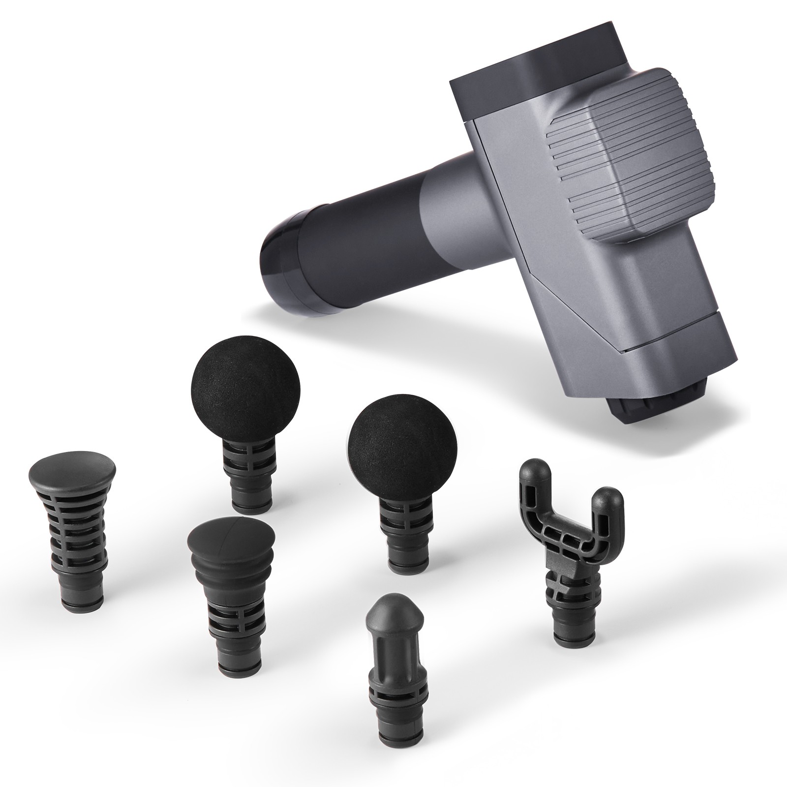VEVOR Massage Gun Deep Tissue Percussion Muscle Massager with 8 Speeds 6 Heads