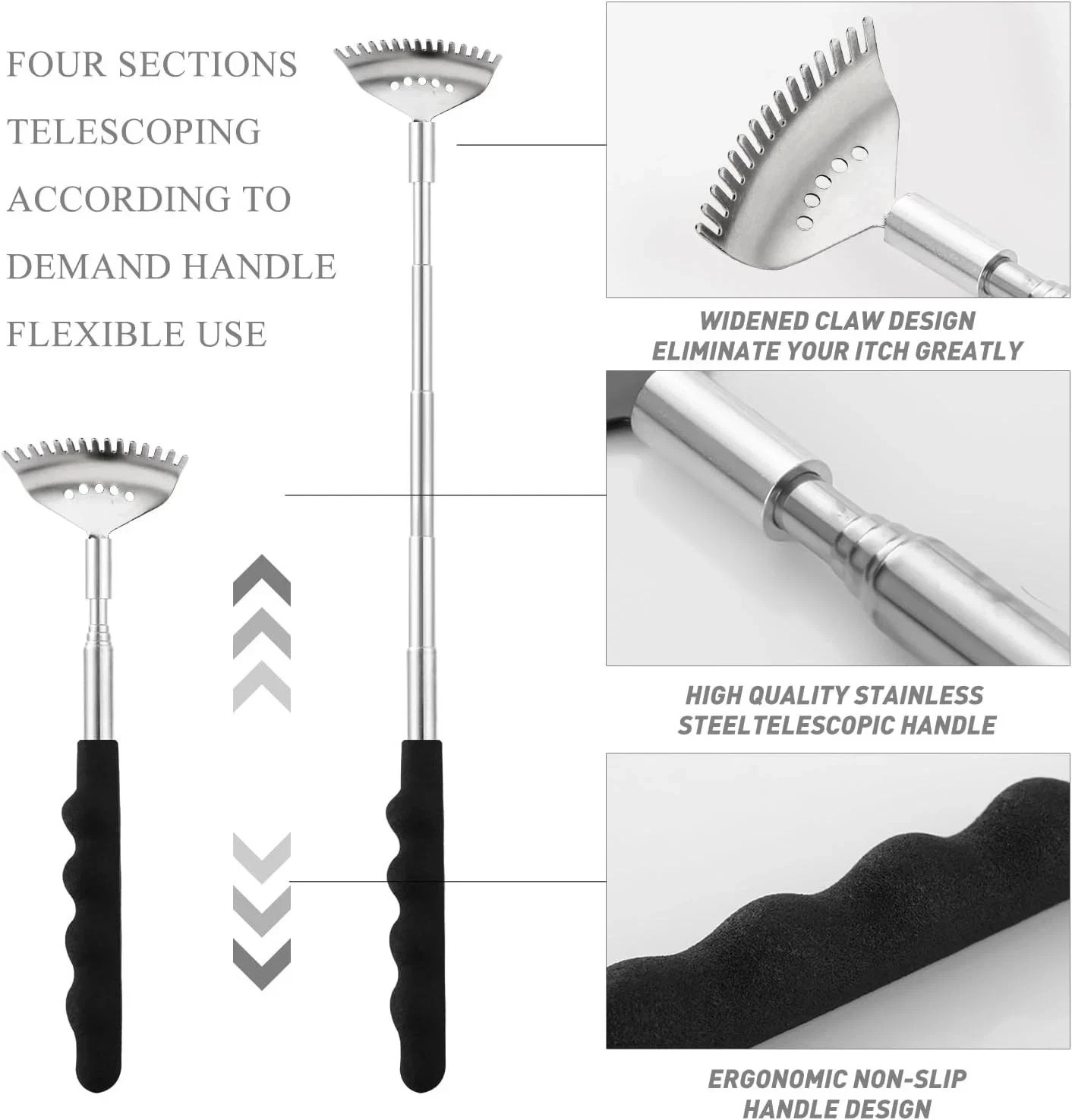 Svjetiq Head Massager Back Scratcher, 20 Fingers Head Scratcher Scalp Massager &