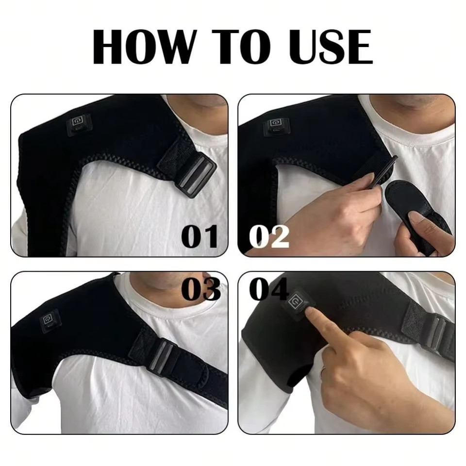 2026 Electric Heated Shoulder Support with Massage, Arm and Shoulder Support …