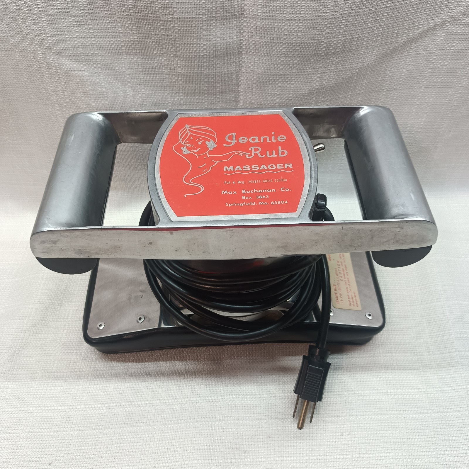 Jeanie Rub Morfam Deep Tissue Massager M67-520B Vintage Retro Tested Works