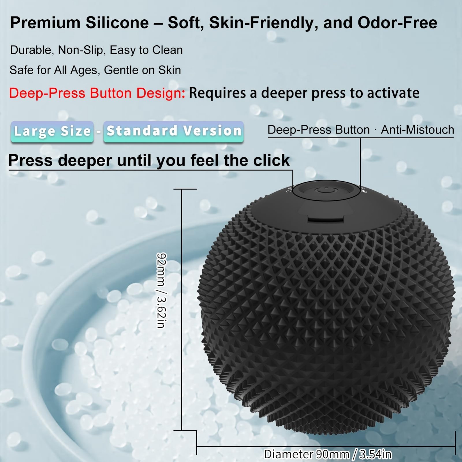 Vibrating Massage Ball with Heat – 7 Modes for Deep Tissue & Myofascial Release