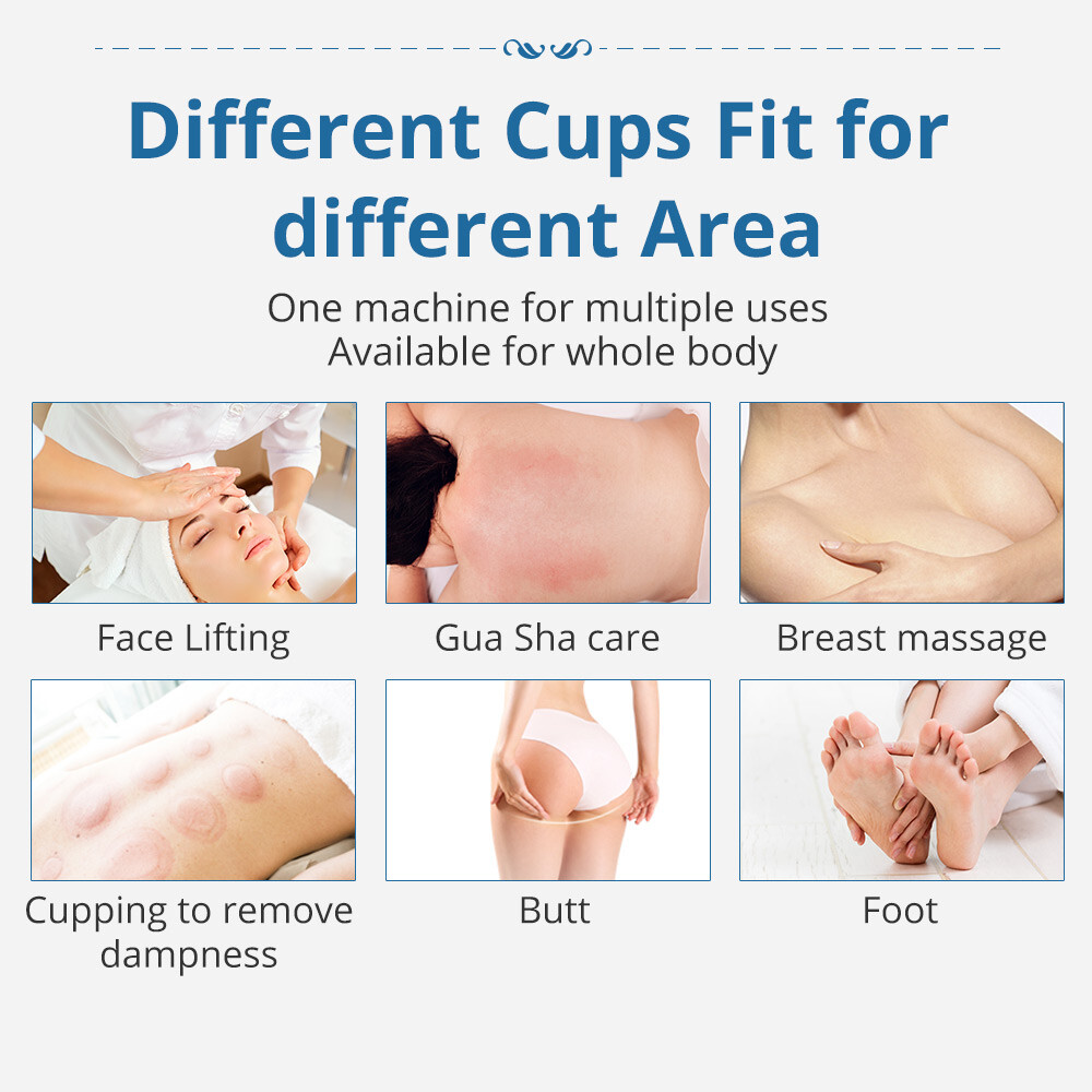 Breast Enlargement Butt Lift Machine Cupping Vacuum Therapy Massage 120ml Cups