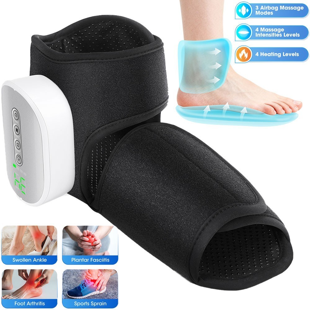 Foot and Ankle Massager Air Compression for Circulation Feet relax 4Modes Heat